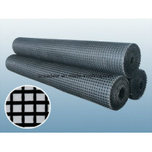 Geogrid de fibra de vidro revestida de betume 50 / 50kn / M para reforço de asfalto